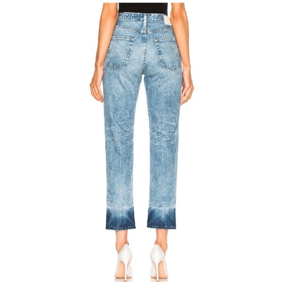 AG Jeans ‘The Phoebe’ High Rise Straight / Crop in 18 Years Harnessed Light Wash - Picture 3 of 10